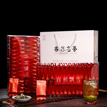 睿利飘雪 高山茶叶 三伏天品质茉莉花 醇香浓郁 2×252克/盒 4克×126袋 PVC礼盒装 快乐系列