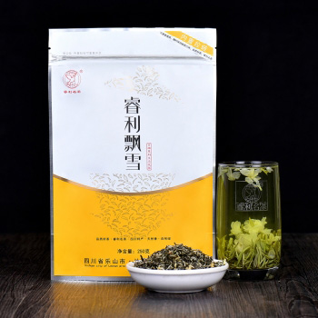 睿利飘雪  早春明前高山生态茶叶 三伏天品质茉莉花 醇香浓郁  自封自立袋250克	吉祥系列