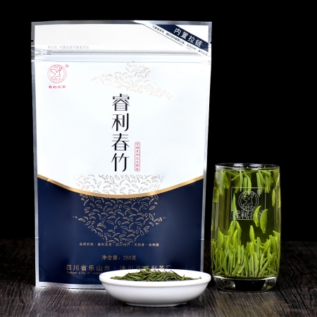 睿利春竹早春明前高山生态绿茶 自封自立袋250克  吉祥系列